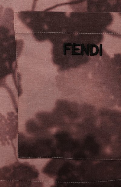 Хлопковая рубашка FENDI, арт. JUC007/AEZA/8A-12+, фото 3