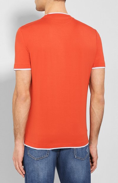 Хлопковая футболка BRUNELLO CUCINELLI, арт. M0T617427, фото 4