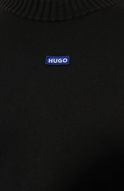 Хлопковый джемпер HUGO BLUE черного цвета по цене 14950 руб., арт. 50514698, фото 5 Хлопковый джемпер HUGO BLUE, арт. 50514698, фото 5