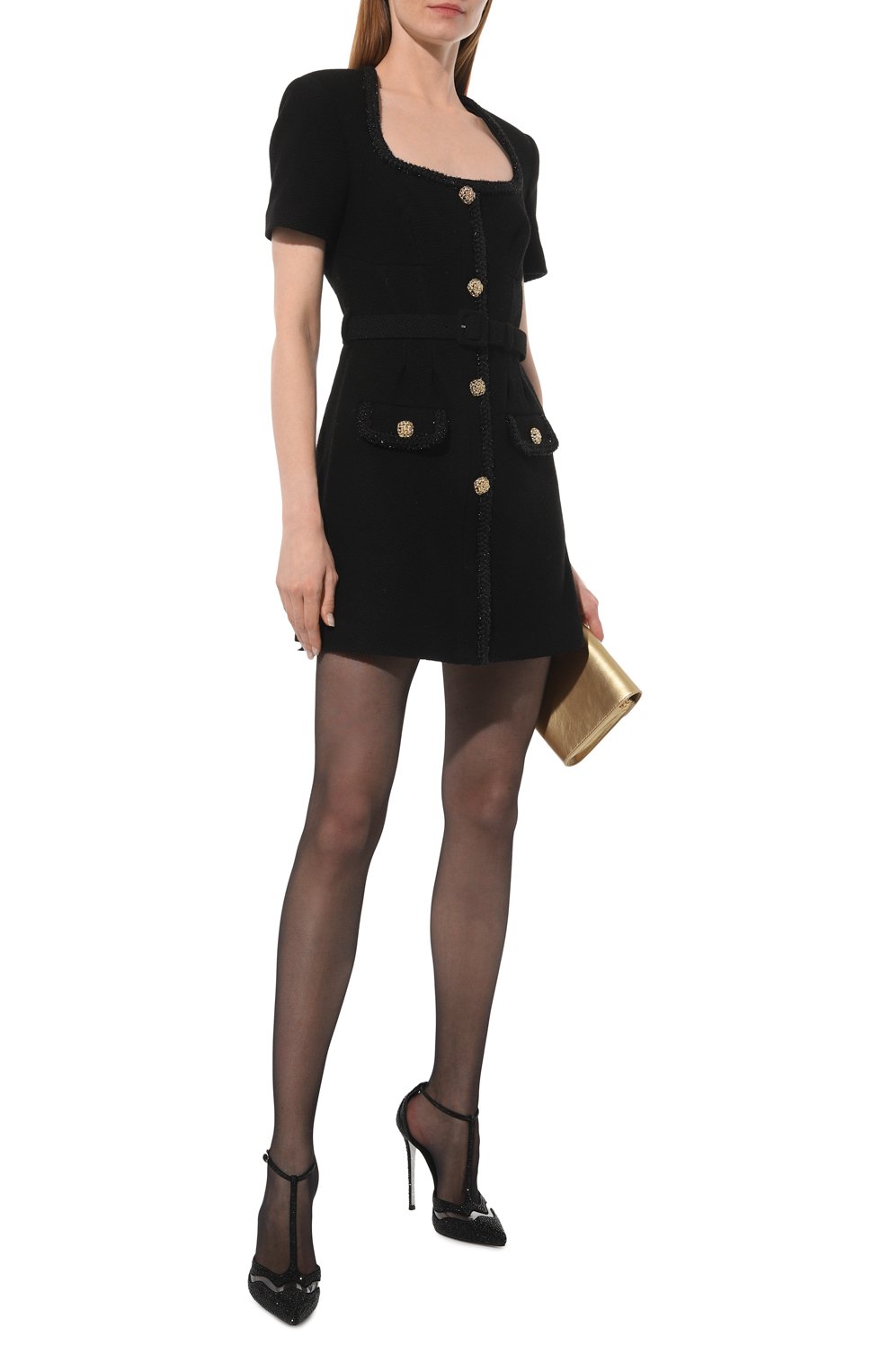 Платье из шерсти и вискозы SELF-PORTRAIT, арт. RS23-014S-B, фото 2