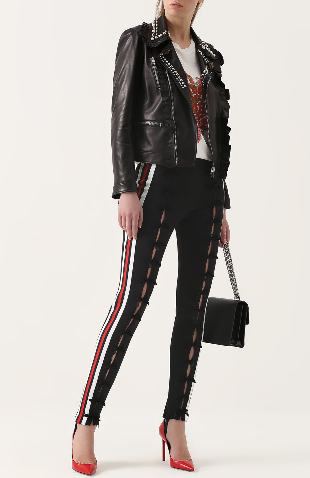 Джоггеры с контрастными лампасами и штрипками GUCCI, арт. 470980/X5S43, фото 2