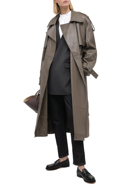 Тренч LOW CLASSIC хаки цвета по цене 51850 руб., арт. L0W20FW_CT16KH, фото 2 Тренч LOW CLASSIC, арт. L0W20FW_CT16KH, фото 2