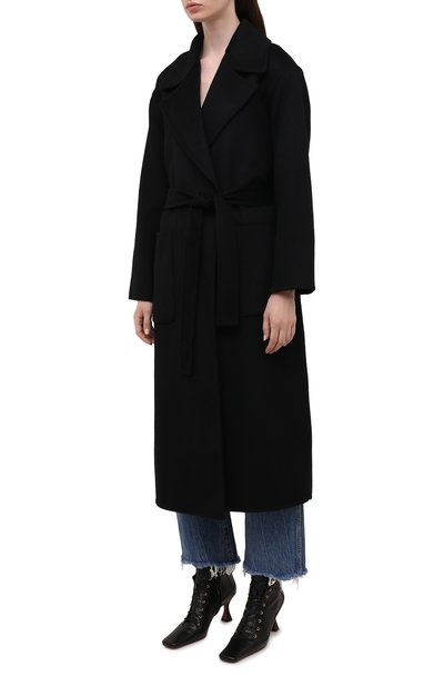Шерстяное пальто MICHAEL MICHAEL KORS черного цвета по цене 49700 руб., арт. MS12023GBX, фото 3 Шерстяное пальто MICHAEL MICHAEL KORS, арт. MS12023GBX, фото 3