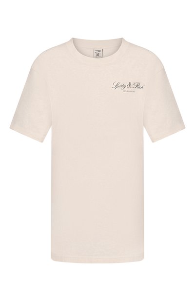 Женская хлопковая футболка SPORTY AND RICH, арт. T011976269WH37