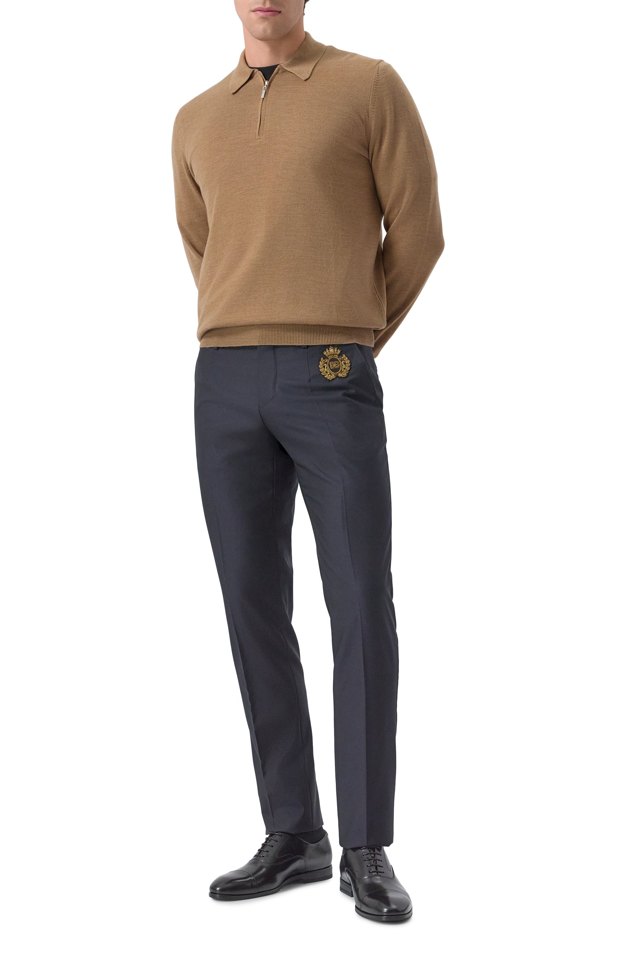 Брюки из шерсти и шелка DOLCE & GABBANA, арт. GY5UMZ/FU3H1, фото 2