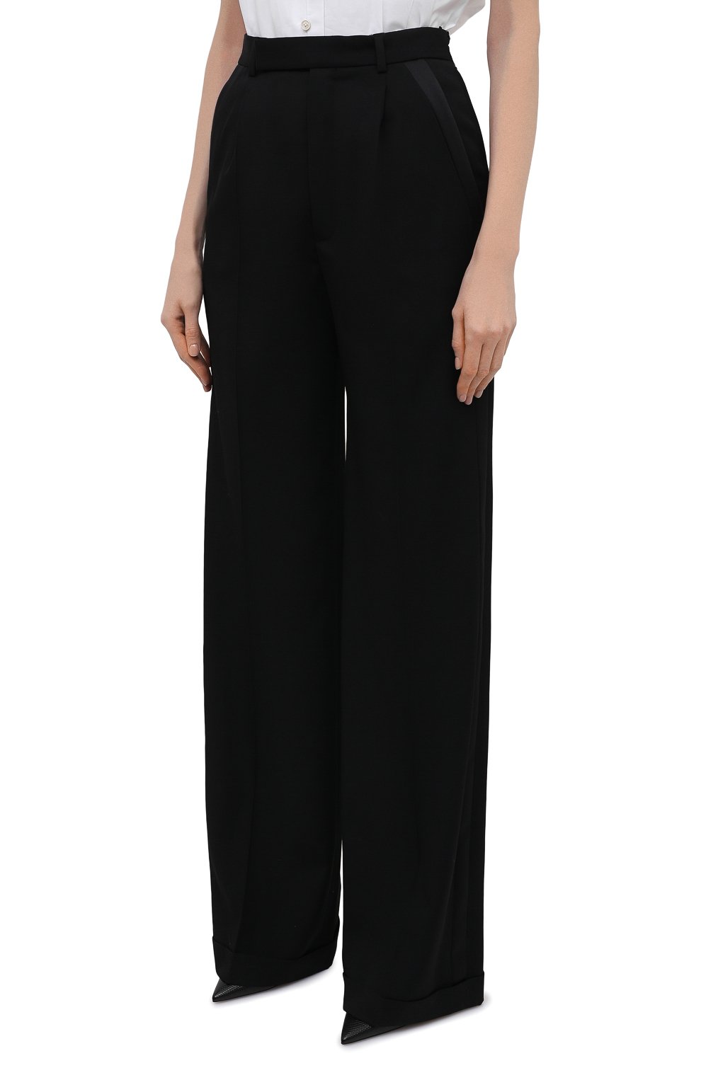 Шерстяные брюки SAINT LAURENT, арт. 654036/Y512W, фото 3