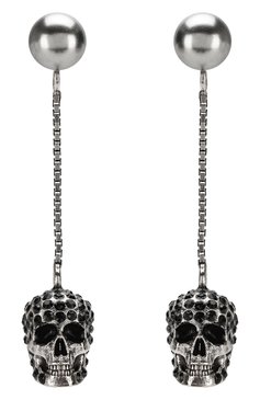 Женские серьги ALEXANDER MCQUEEN серебряного цвета, арт. 582698/J160Y | Фото 1 (Материал: Металл; Нос: Не проставлено; Региональные ограничения белый список (Axapta Mercury): Не проставлено)