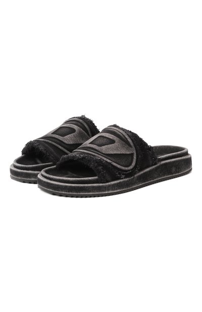 Мужские текстильные шлепанцы sa-slide d oval DIESEL, арт. Y03356/P5257