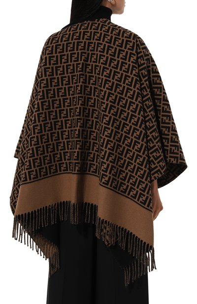Накидка из шерсти и кашемира FENDI, арт. FXX723 AQCW, фото 4