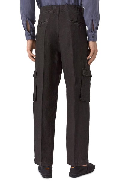 Льняные брюки-карго INLINUM, арт. CARG011, фото 4