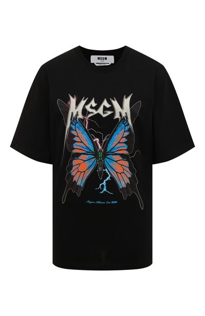 Женская хлопковая футболка MSGM, арт. 3341MDM197 227798