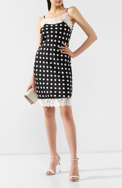 Платье в горох ERMANNO ERMANNO SCERVINO черного цвета по цене 41850 руб., арт. 44 T AB23 FPG, фото 2 Платье в горох ERMANNO ERMANNO SCERVINO, арт. 44 T AB23 FPG, фото 2