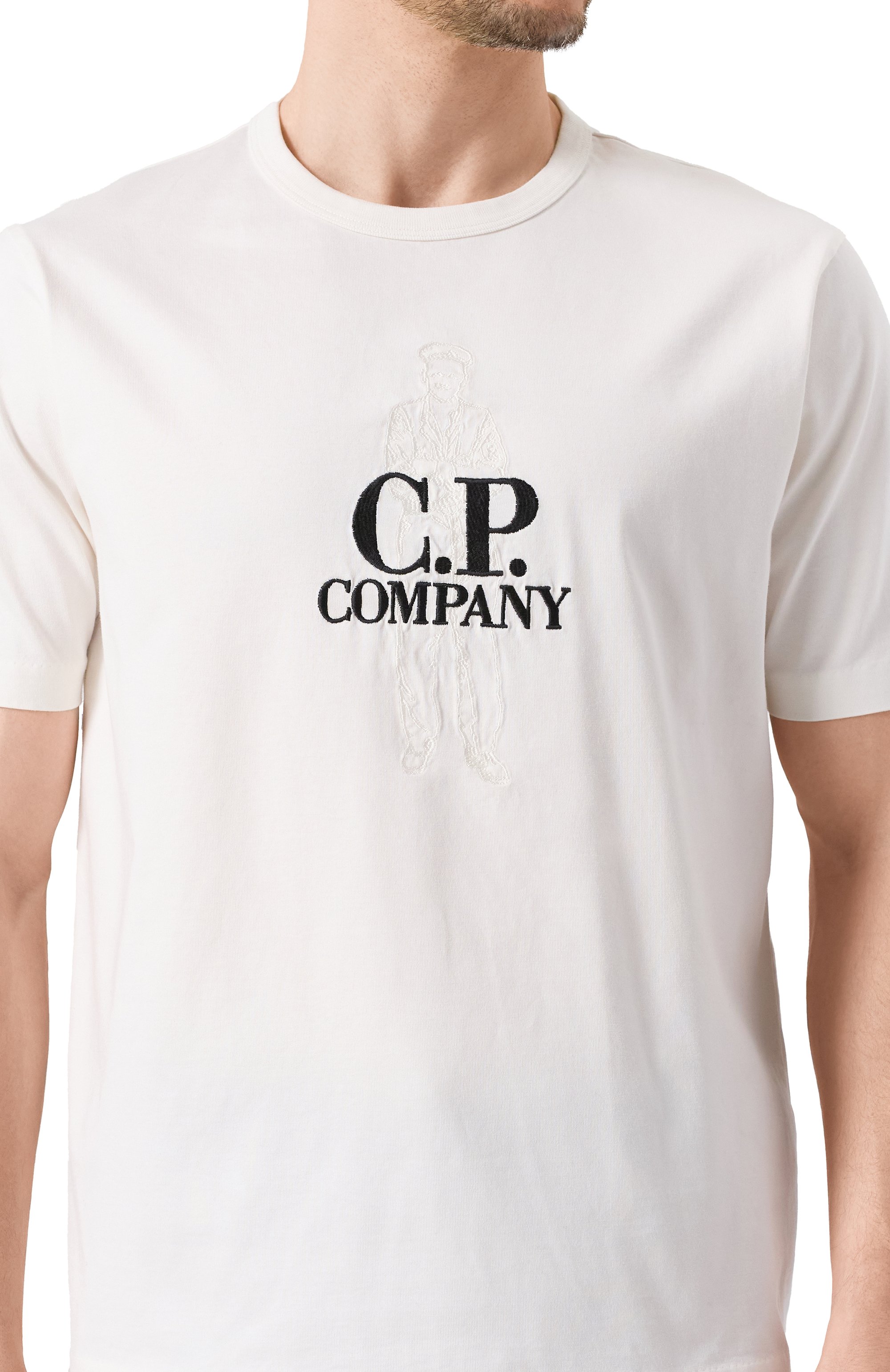 Хлопковая футболка C.P. COMPANY, арт. 18CMTS106A110301W, фото 5