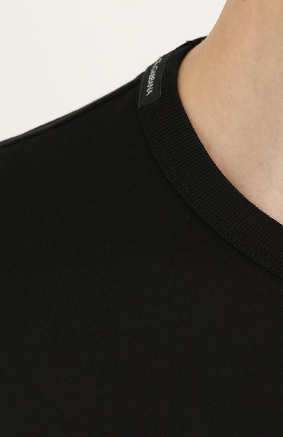 Хлопковый лонгслив с круглым вырезом DOLCE & GABBANA, арт. 0101/G8HJ7T/FU7EQ, фото 5