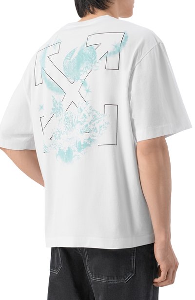 Хлопковая футболка OFF-WHITE, арт. 0MAA120S26JER00E, фото 4