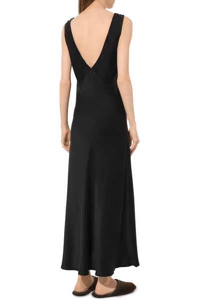 Шелковая сорочка ASCENO черного цвета по цене 52000 руб., арт. C0RE_D003F01, фото 4 Шелковая сорочка ASCENO, арт. C0RE_D003F01, фото 4