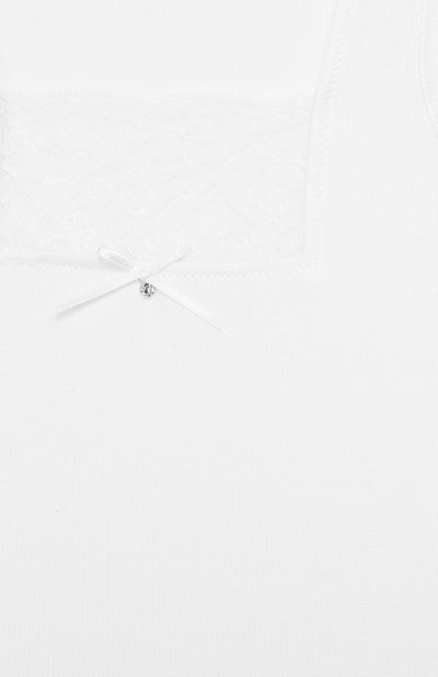 Майка LA PERLA белого цвета по цене 5170 руб., арт. 44725/2A-6A, фото 3 Майка LA PERLA, арт. 44725/2A-6A, фото 3