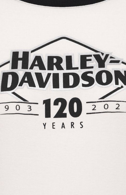 Лонгслив Harley-Davidson 96683-23VW Чёрно-белый  96683-23VW Фото 6