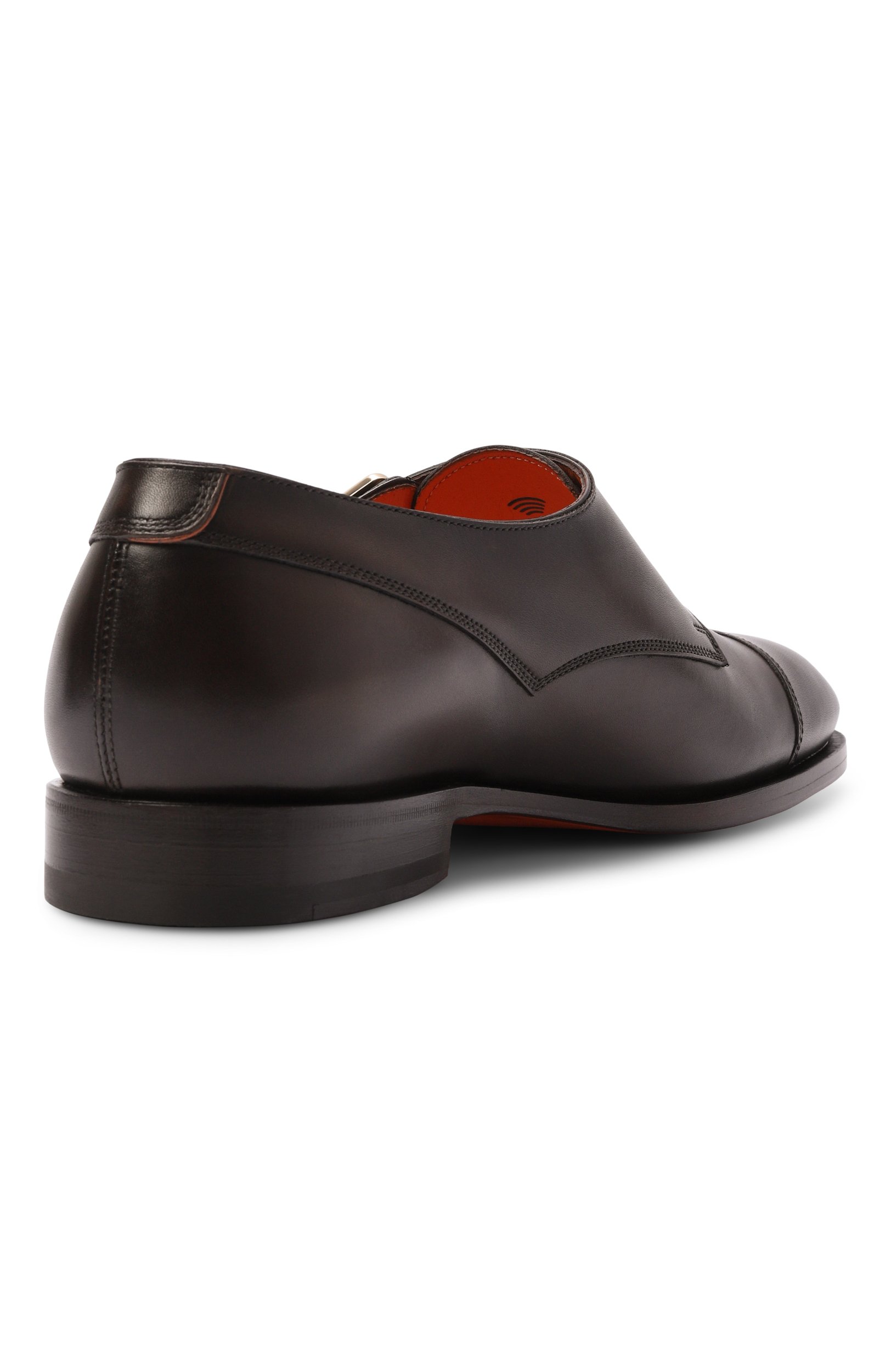 Кожаные монки gentry SANTONI темно-коричневого цвета по цене 127000 руб., арт. MCGG19349SB2GLAS, фото 4 Кожаные монки gentry SANTONI, арт. MCGG19349SB2GLAS, фото 4