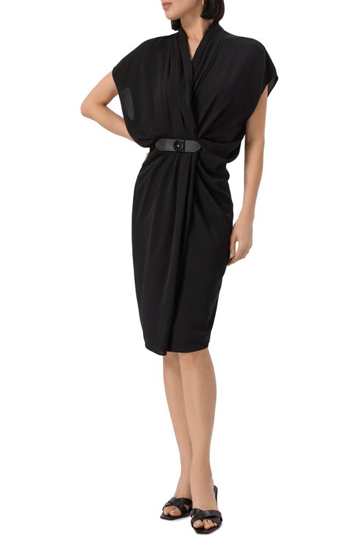 Шелковое платье Giorgio Armani GW001581/TE10814 Чёрный  GW001581/TE10814 Фото 2