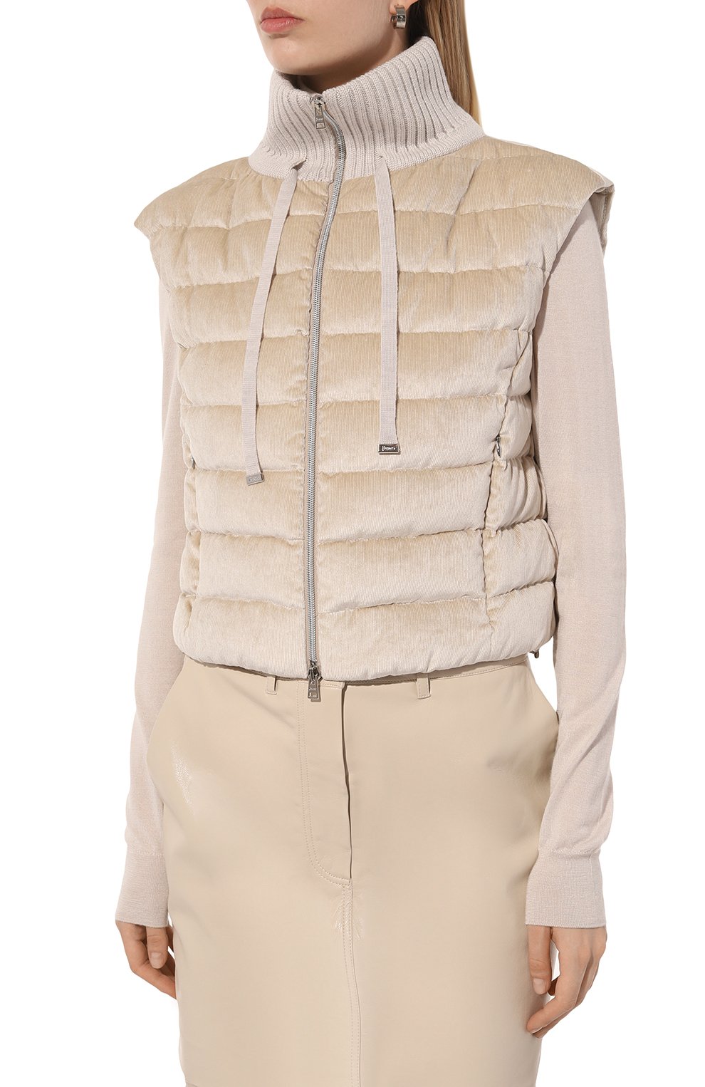 Пуховый жилет из вельвета HERNO, арт. PI00123DR/12631, фото 3