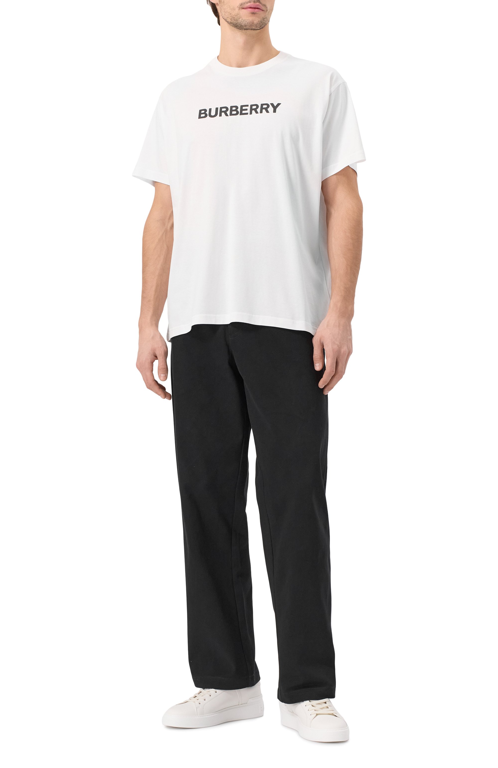 Хлопковая футболка BURBERRY, арт. 8084234, фото 2