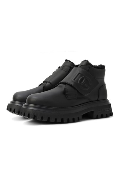 Кожаные ботинки DOLCE & GABBANA, арт. DA5230/A5660_001