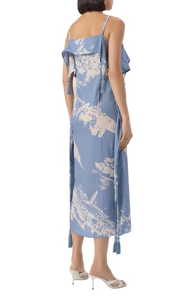 Платье из шелка и хлопка BOTTEGA VENETA, арт. 834966/V5T80, фото 4