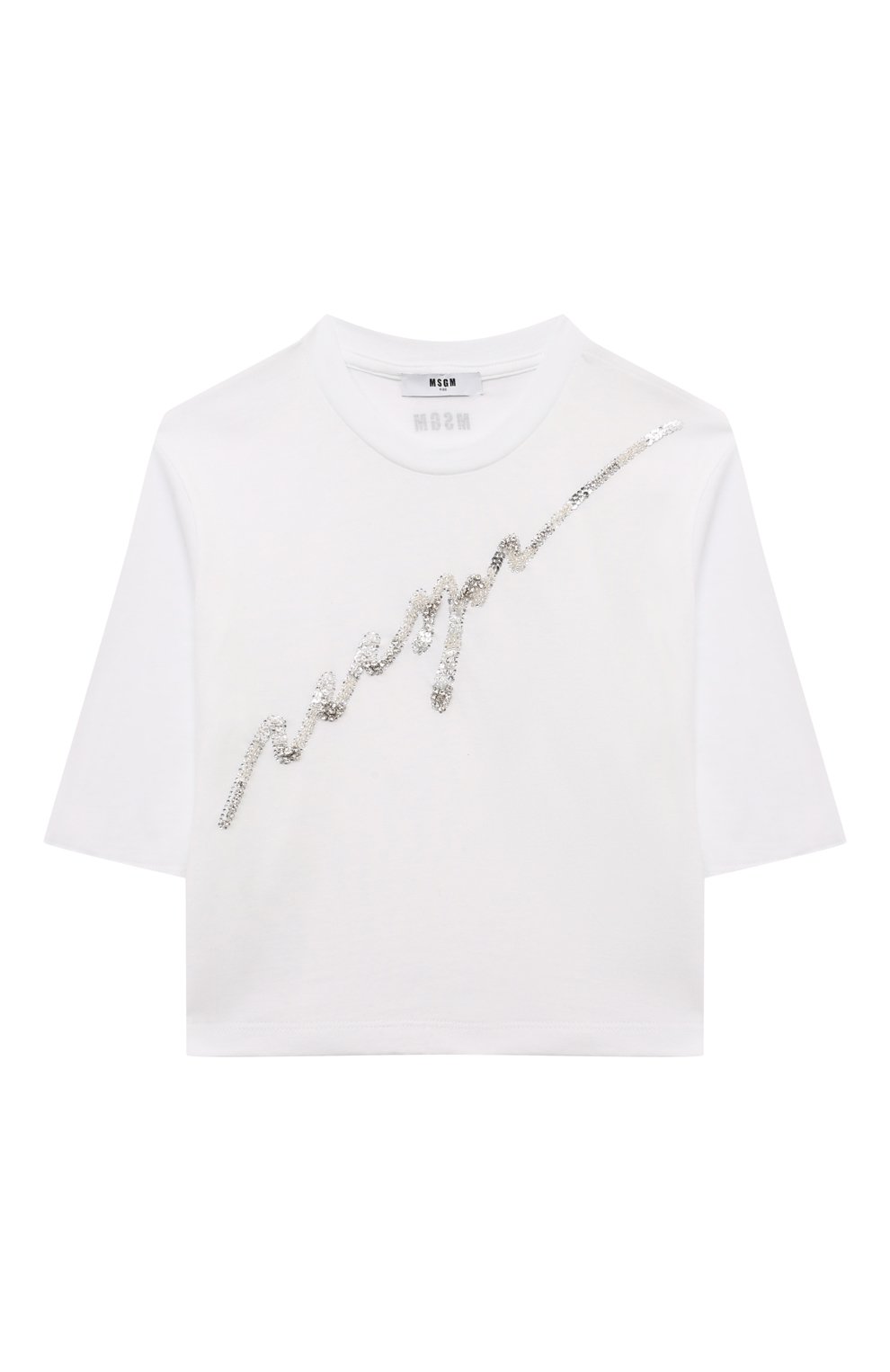 Хлопковая футболка MSGM KIDS, арт. F4MSJGTH116, фото 1