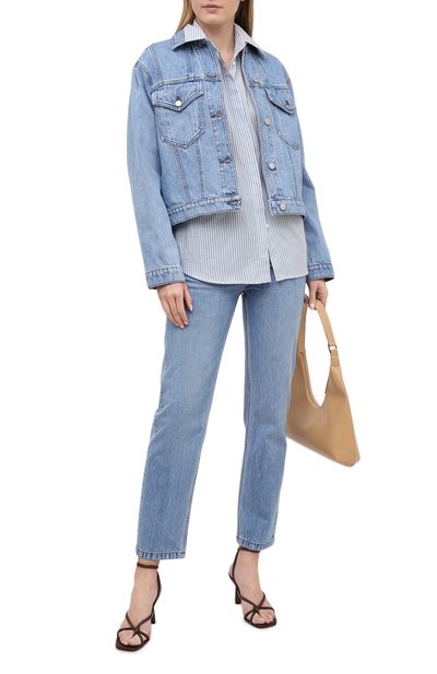 Джинсы NANUSHKA голубого цвета по цене 51250 руб., арт. KEMIA_LIGHT BLUE_RIGID DENIM, фото 2 Джинсы NANUSHKA, арт. KEMIA_LIGHT BLUE_RIGID DENIM, фото 2