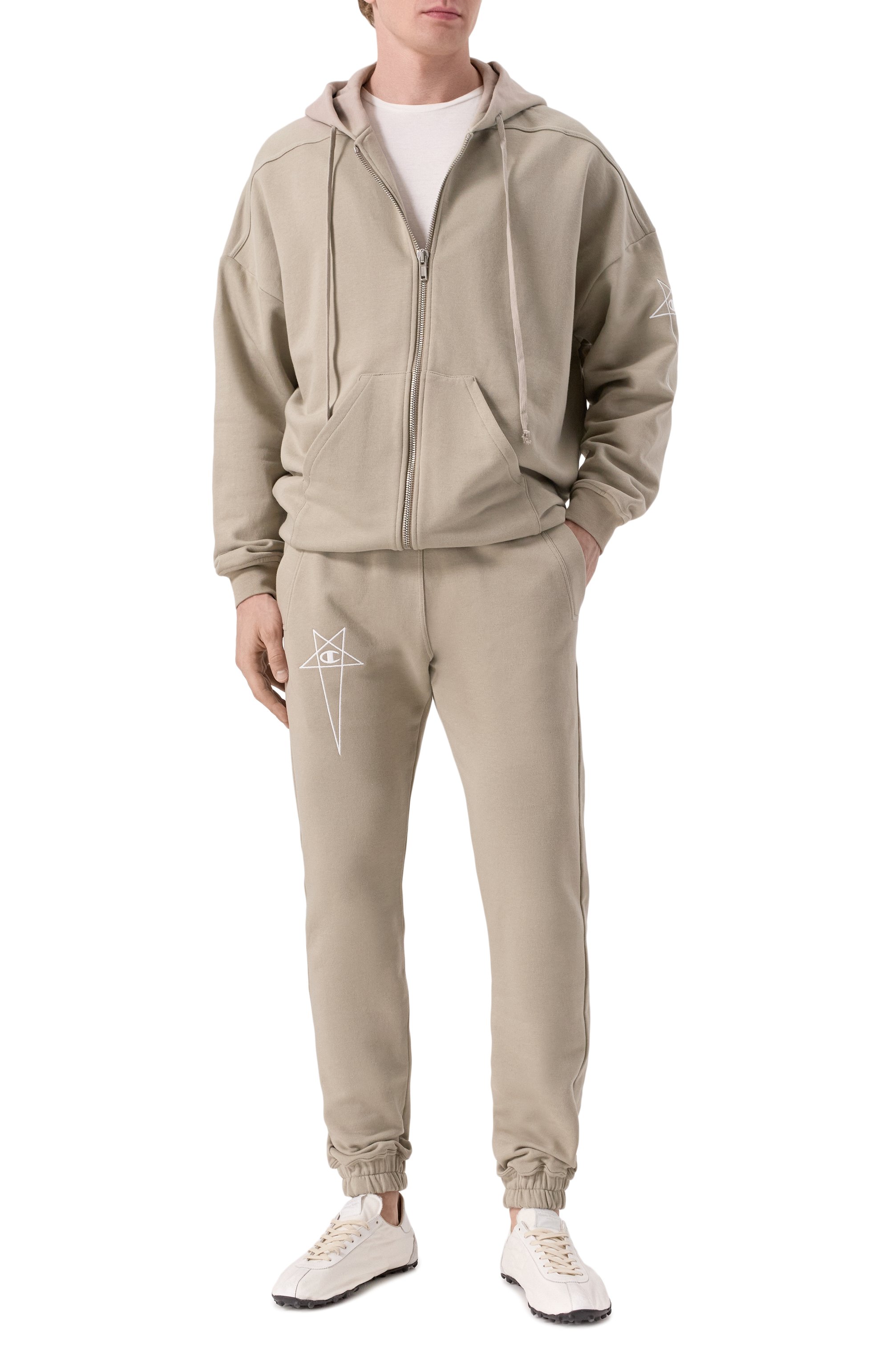 Хлопковые джоггеры rick owens x champion RICK OWENS, арт. CM01E1685/CHFE, фото 2