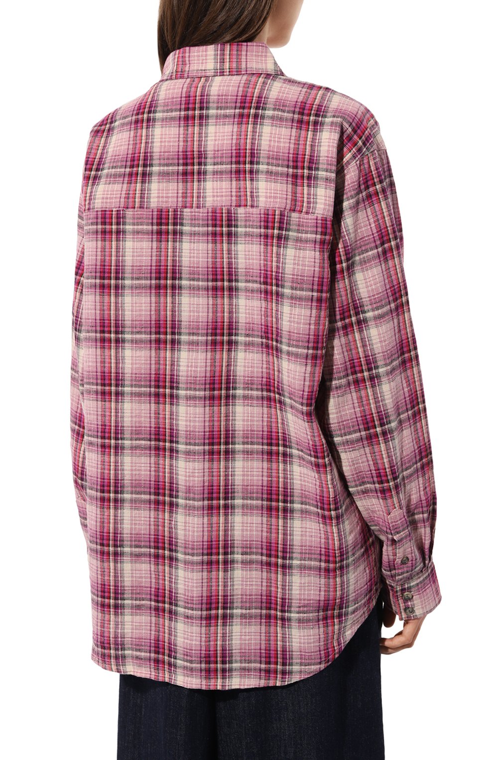 Рубашка из хлопка и льна ISABEL MARANT ETOILE, арт. 23ACH0072FA-A3I07E, фото 4