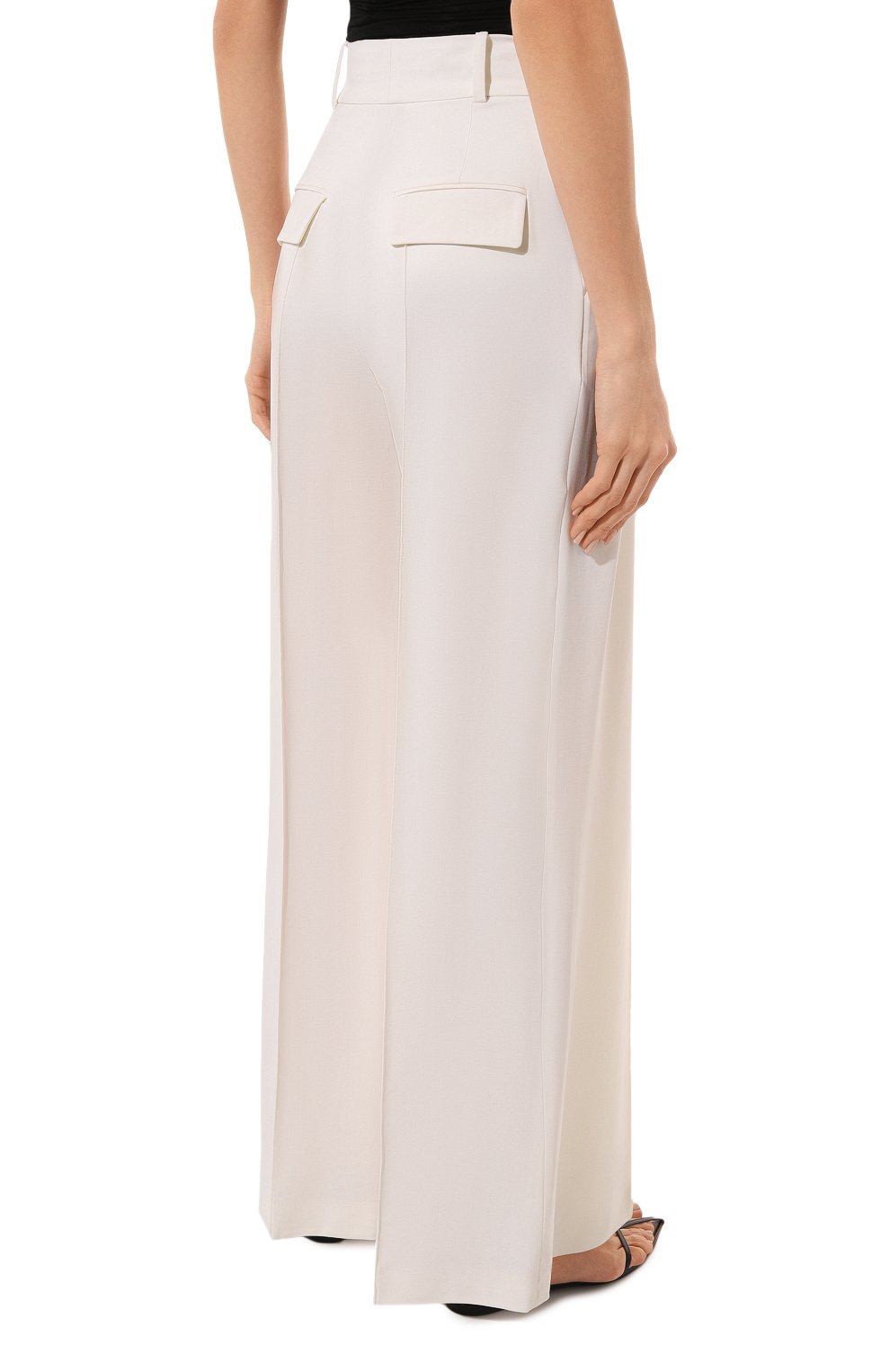 Шерстяные брюки GIUSEPPE DI MORABITO белого цвета по цене 72150 руб., арт. PS23058PA-229, фото 4 Шерстяные брюки GIUSEPPE DI MORABITO, арт. PS23058PA-229, фото 4