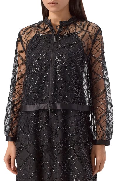 Блузка с отделкой пайетками EMPORIO ARMANI, арт. EW001490/AF10242, фото 3