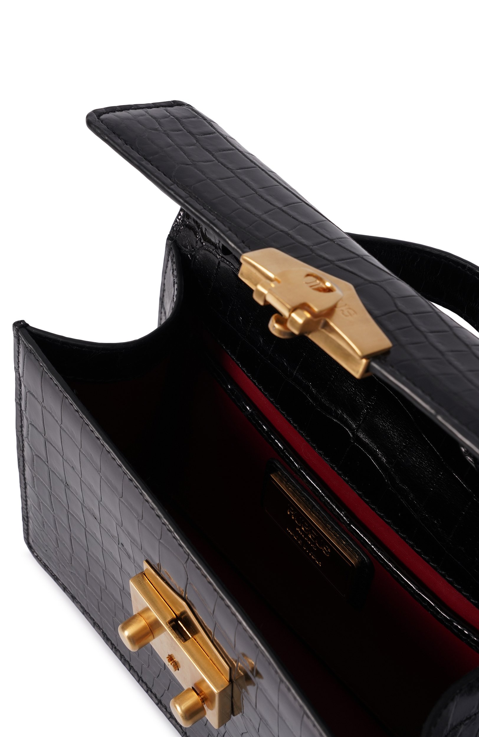 Сумка flash natale small из кожи крокодила RUBEUS MILANO, арт. 204/13DCNBLAC 201220, фото 3