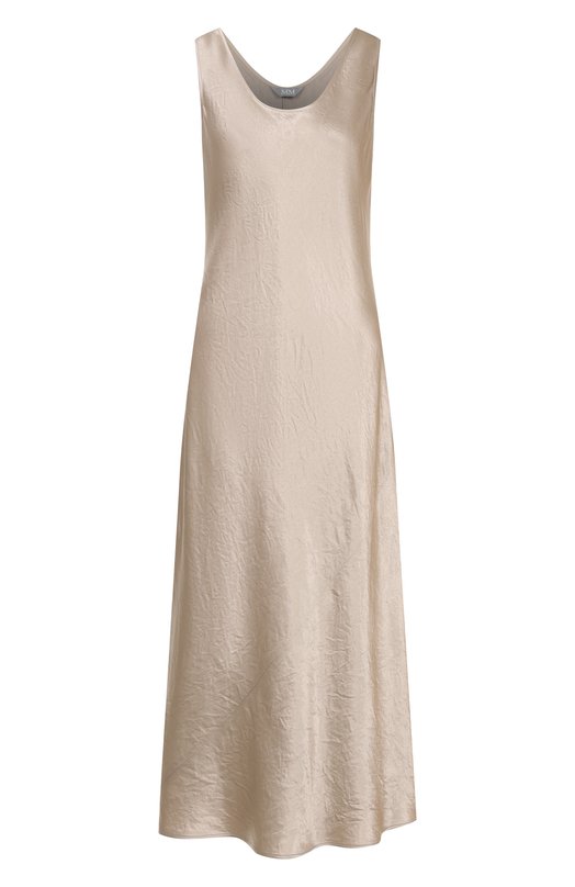 Атласное платье Max Mara Leisure TALETE Бежевый TALETE