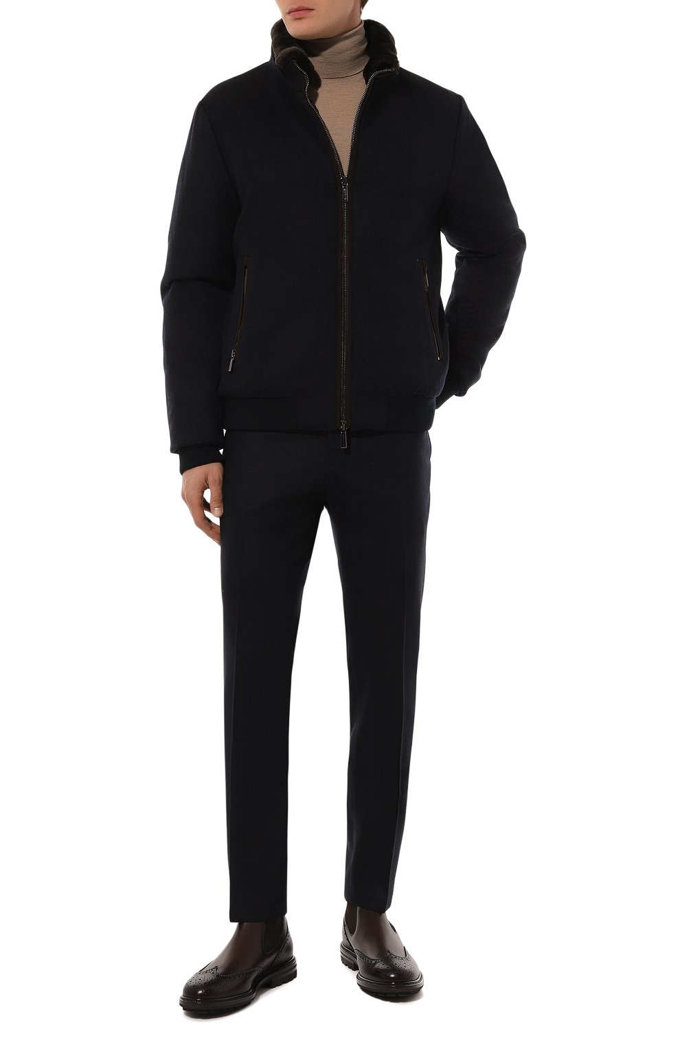 Шерстяные брюки KITON, арт. UFPP79K0123E05, фото 2