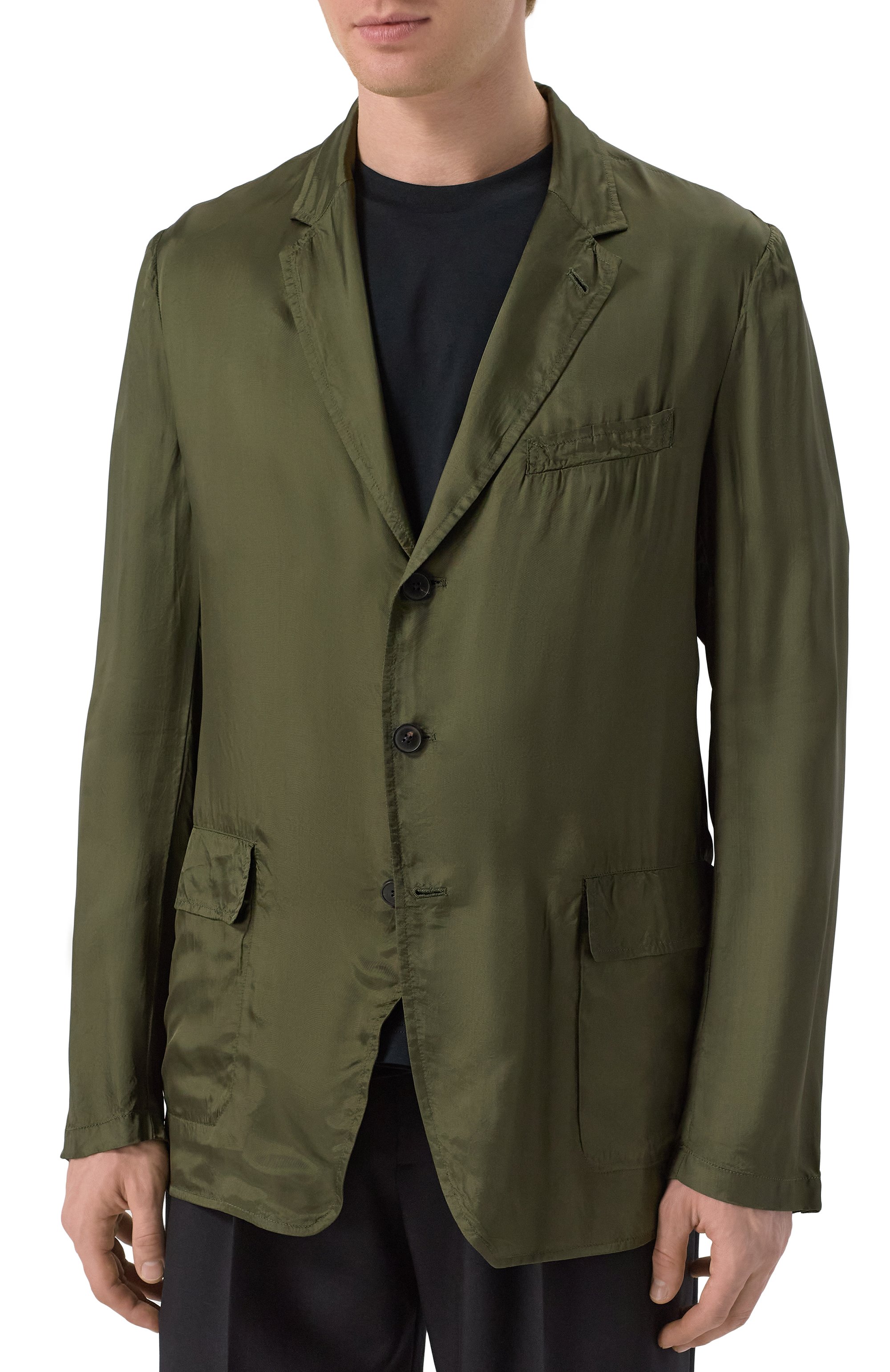 Пиджак из вискозы DRIES VAN NOTEN, арт. 251-020414-1427, фото 4