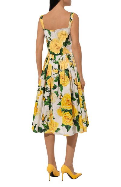 Хлопковое платье DOLCE & GABBANA, арт. F6ZT0T/HS5M3, фото 4