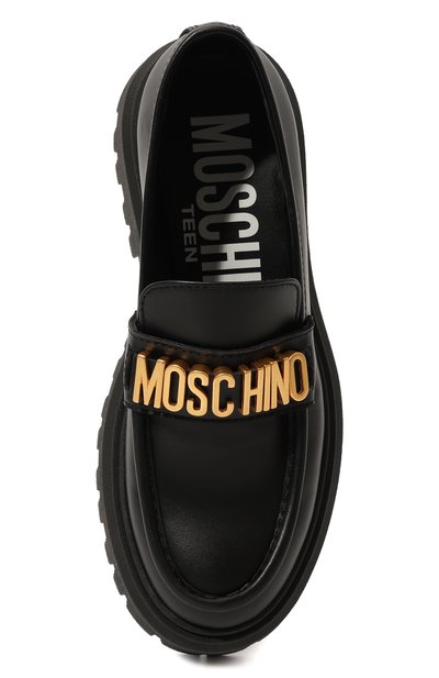 Кожаные лоферы MOSCHINO, арт. 76047/28-35, фото 4