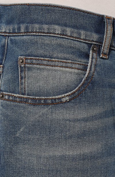 Джинсы BALMAIN синего цвета по цене 87650 руб., арт. BH1MG000DD64, фото 5 Джинсы BALMAIN, арт. BH1MG000DD64, фото 5