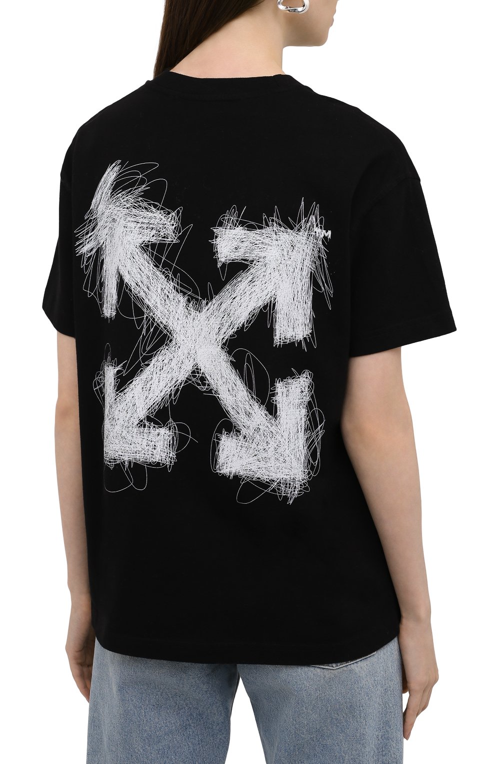 Хлопковая футболка OFF-WHITE, арт. 0WAA089F21JER013, фото 4