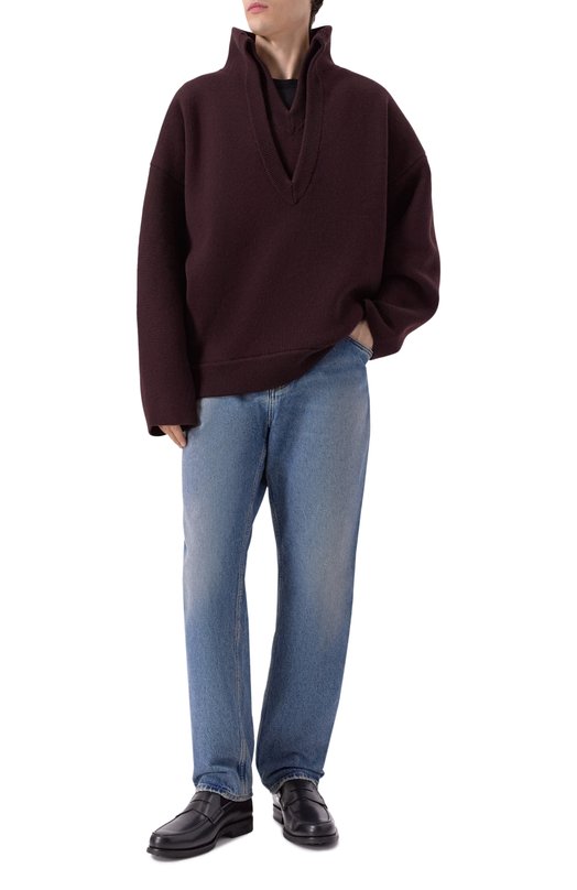 Шерстяной свитер Bottega Veneta 801937/V4QJ0 Коричневый  801937/V4QJ0 Фото 2