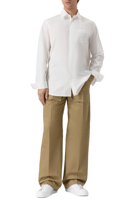 Мужская хлопковая рубашка BALMAIN, арт. FH1HS480/CE48