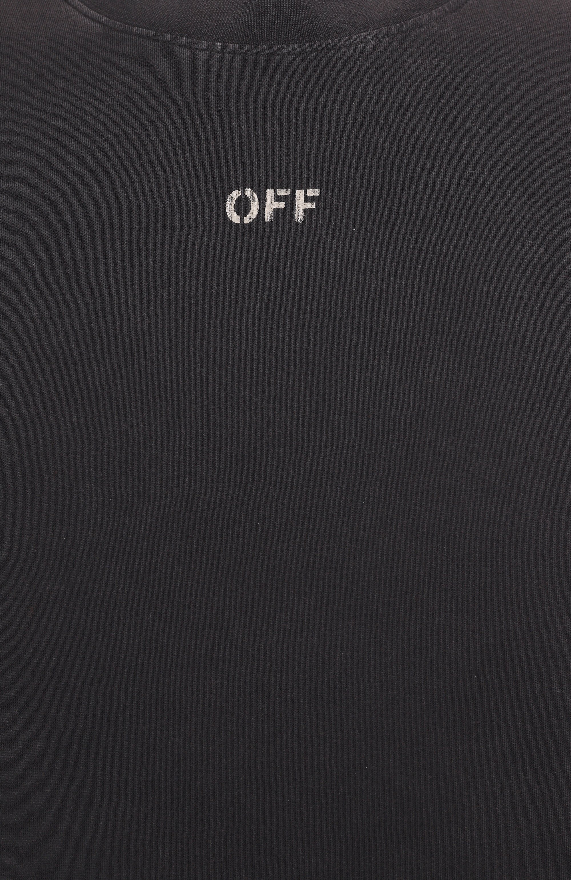 Хлопковый лонгслив OFF-WHITE, арт. 0MAB086S25JER004, фото 6