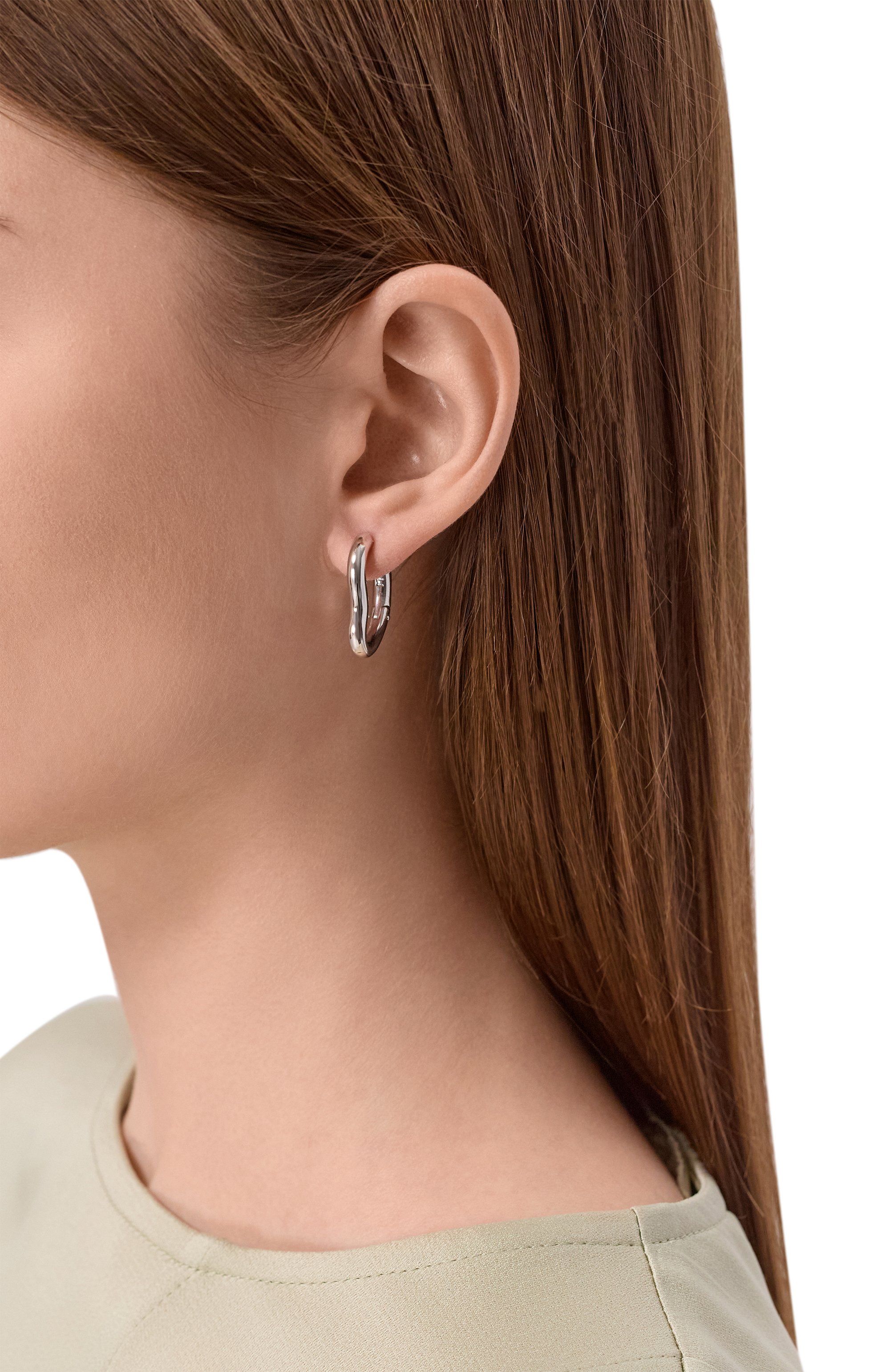 Асимметричная моносерьга MOONKA, арт. trn-mkon1-s, фото 2