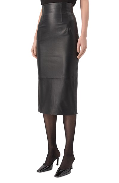 Кожаная юбка ERIKA CAVALLINI, арт. P5SW68, фото 3