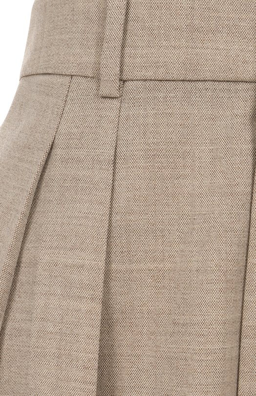 Шерстяные брюки Saint Laurent 824389/Y5K17 Бежевый  824389/Y5K17 Фото 6