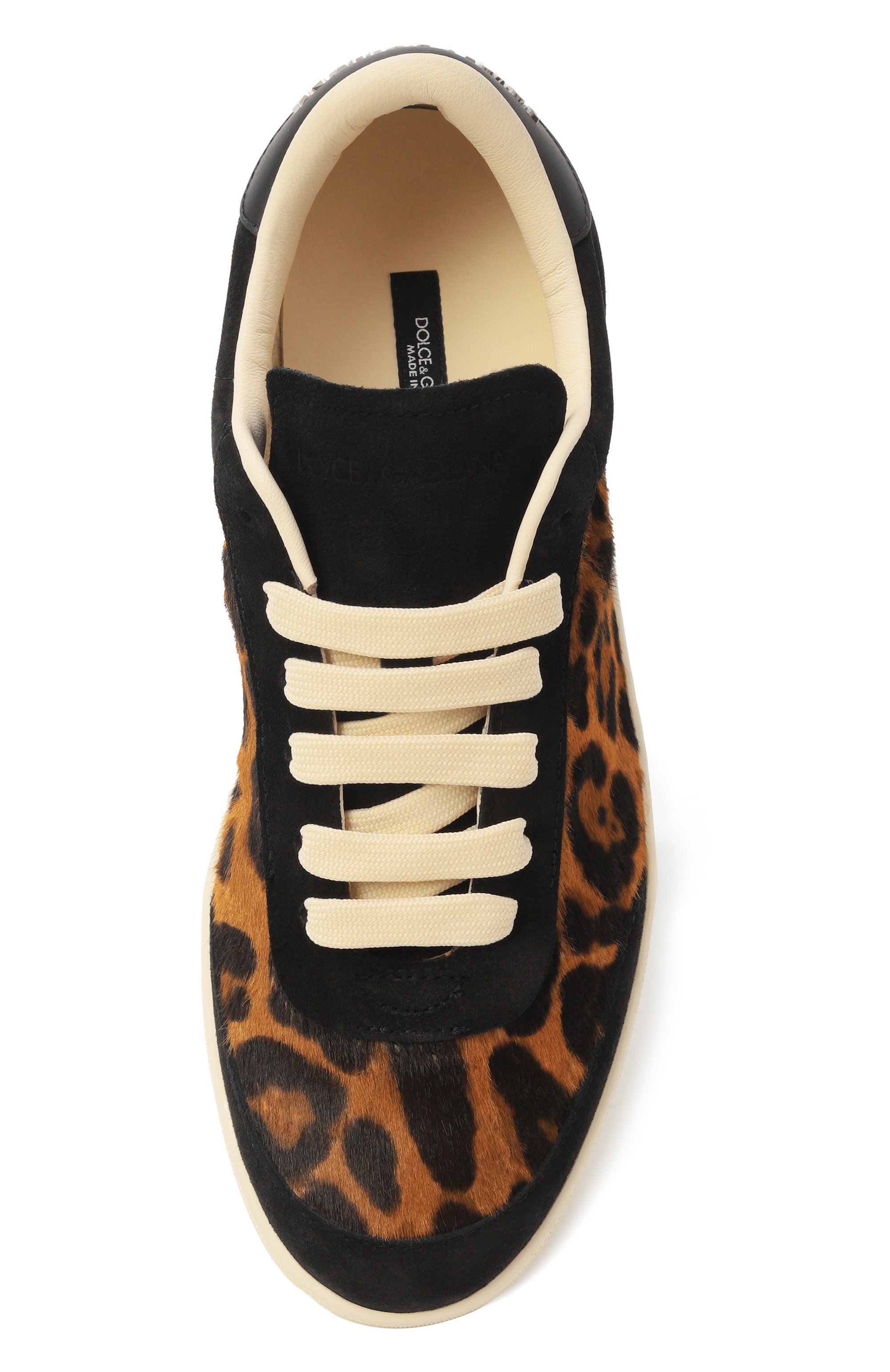 Кожаные кеды saint tropez light DOLCE & GABBANA леопардового цвета по цене 112000 руб., арт. CK2306/AS529, фото 6 Кожаные кеды saint tropez light DOLCE & GABBANA, арт. CK2306/AS529, фото 6