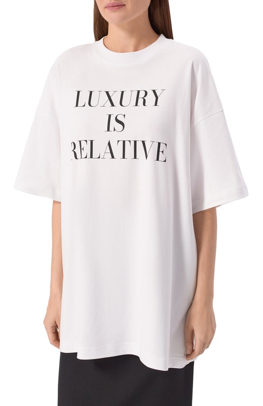 Хлопковая футболка Moschino A0701/5442 Белый  A0701/5442 Фото 3